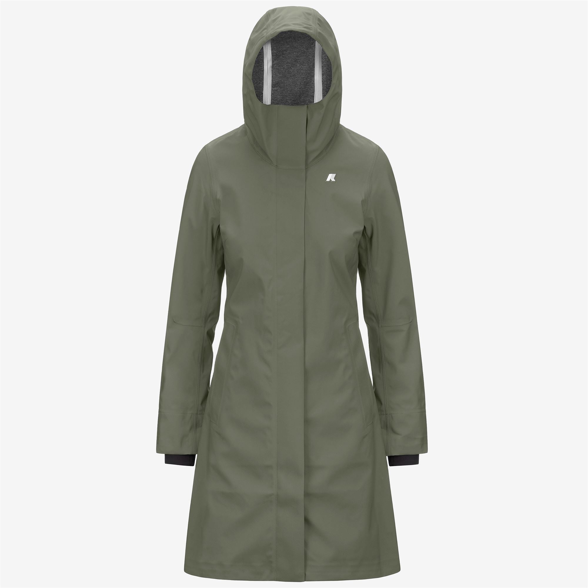 STEPHY BONDED JERSEY - Jackets - 3/4 LENGTH - Woman - GREEN LICHEN