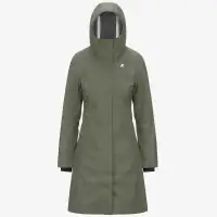 STEPHY BONDED JERSEY - Jackets - 3/4 LENGTH - Woman - GREEN LICHEN