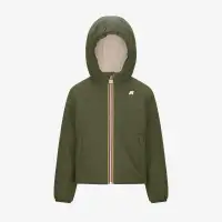 P. JACK ST WARM REVERSIBLE - Jackets - Short - Boy - GREEN CYPRESS-BEIGE GREY