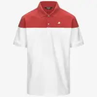 SIMOR INSERT PIQUE - Polo Shirts - Polo - Man - WHITE-RED JASPER