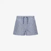 P. HAZEL STRIPES BEACH - Bathing Suits - Swimming Trunks - Boy - WHITE-BLUE DEEP COBALT