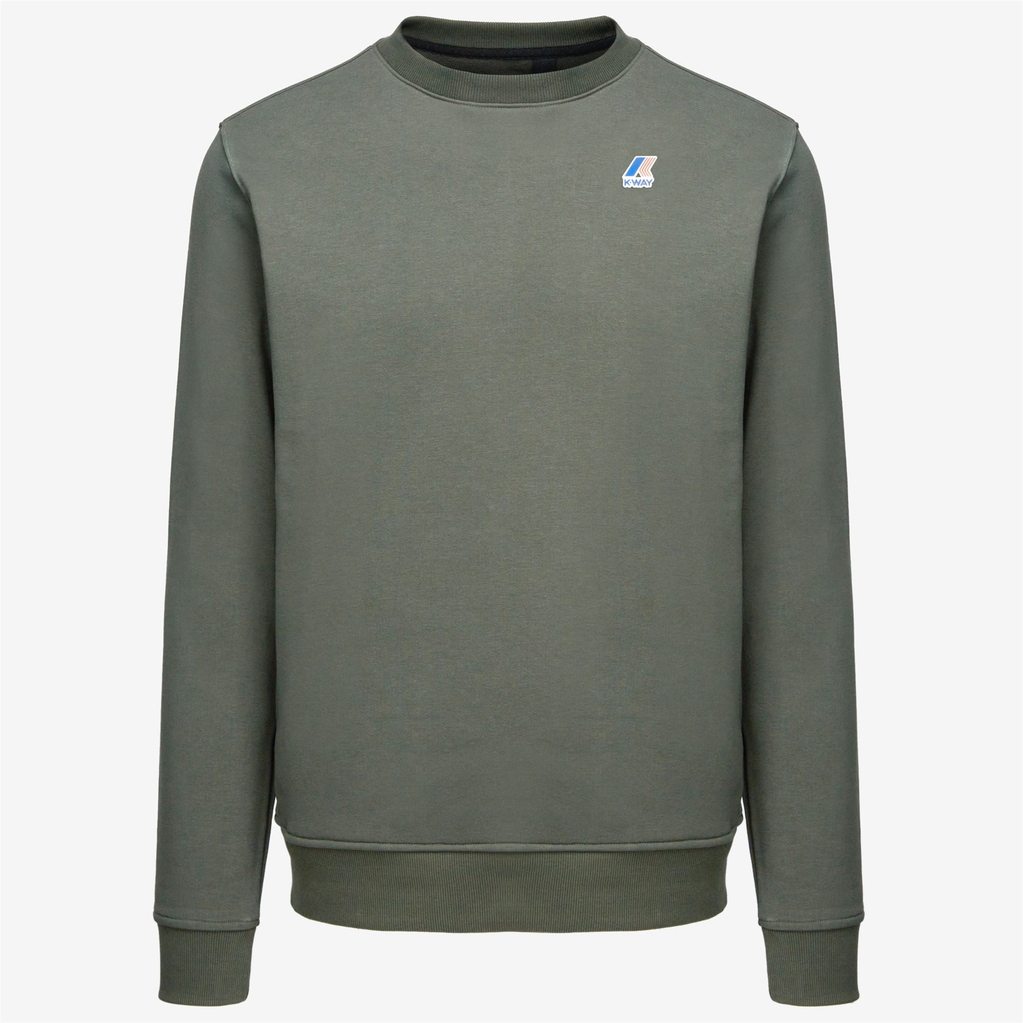 LE VRAI AUGUSTE POLY COTTON - Fleece - Jumper - Unisex - GREEN BLACKISH