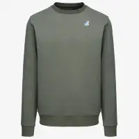 LE VRAI AUGUSTE POLY COTTON - Fleece - Jumper - Unisex - GREEN BLACKISH