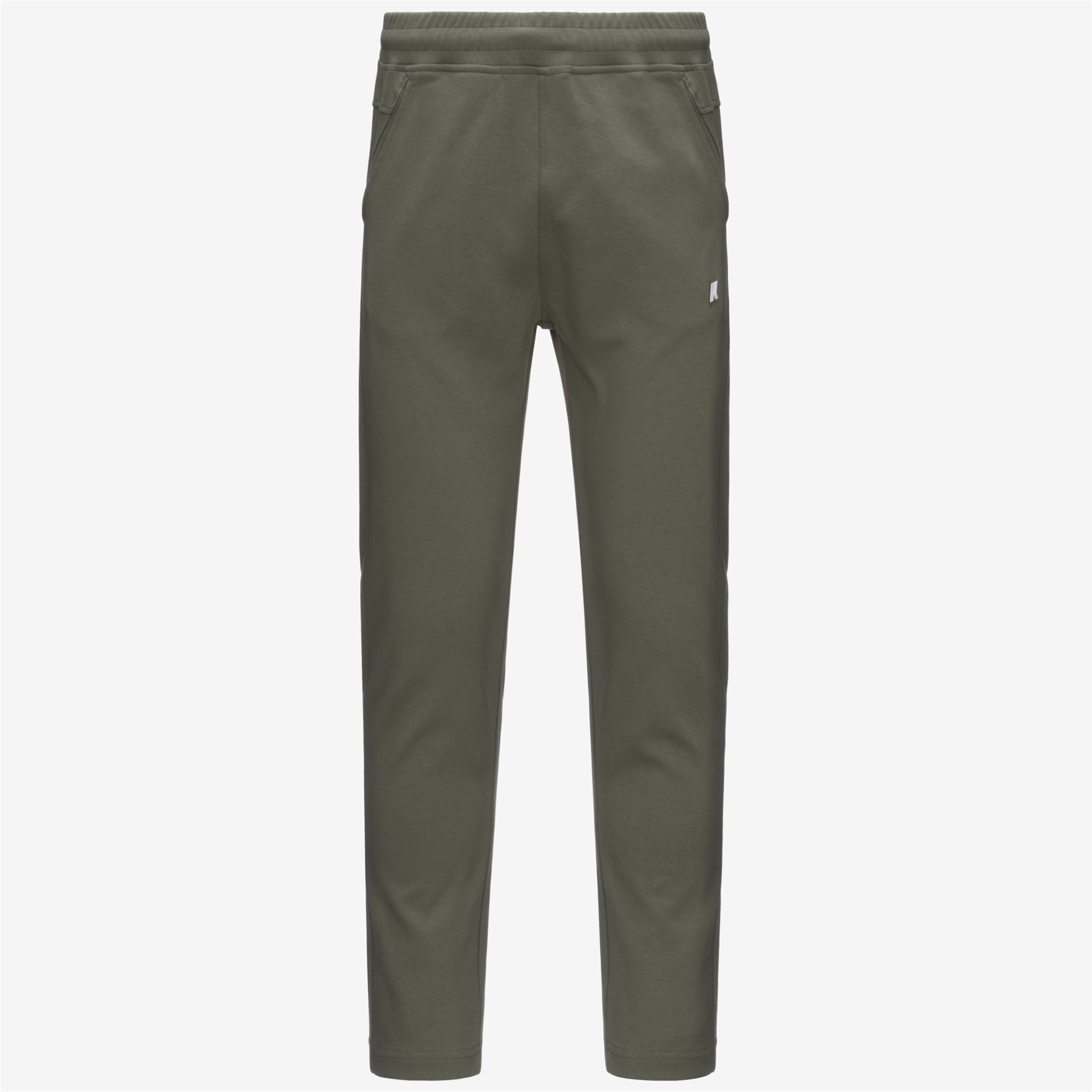 ITON INTERLOCK - Pants - Sport Trousers - Man - GREEN LICHEN