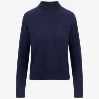 AGATA COTTON CASHMERE - KNITWEAR - Pull  Over - Woman - BLUE DK
