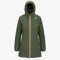 DENISE ST THERMO REVERSIBLE - Jackets - 3/4 LENGTH - Woman - GREEN C-BLACK P