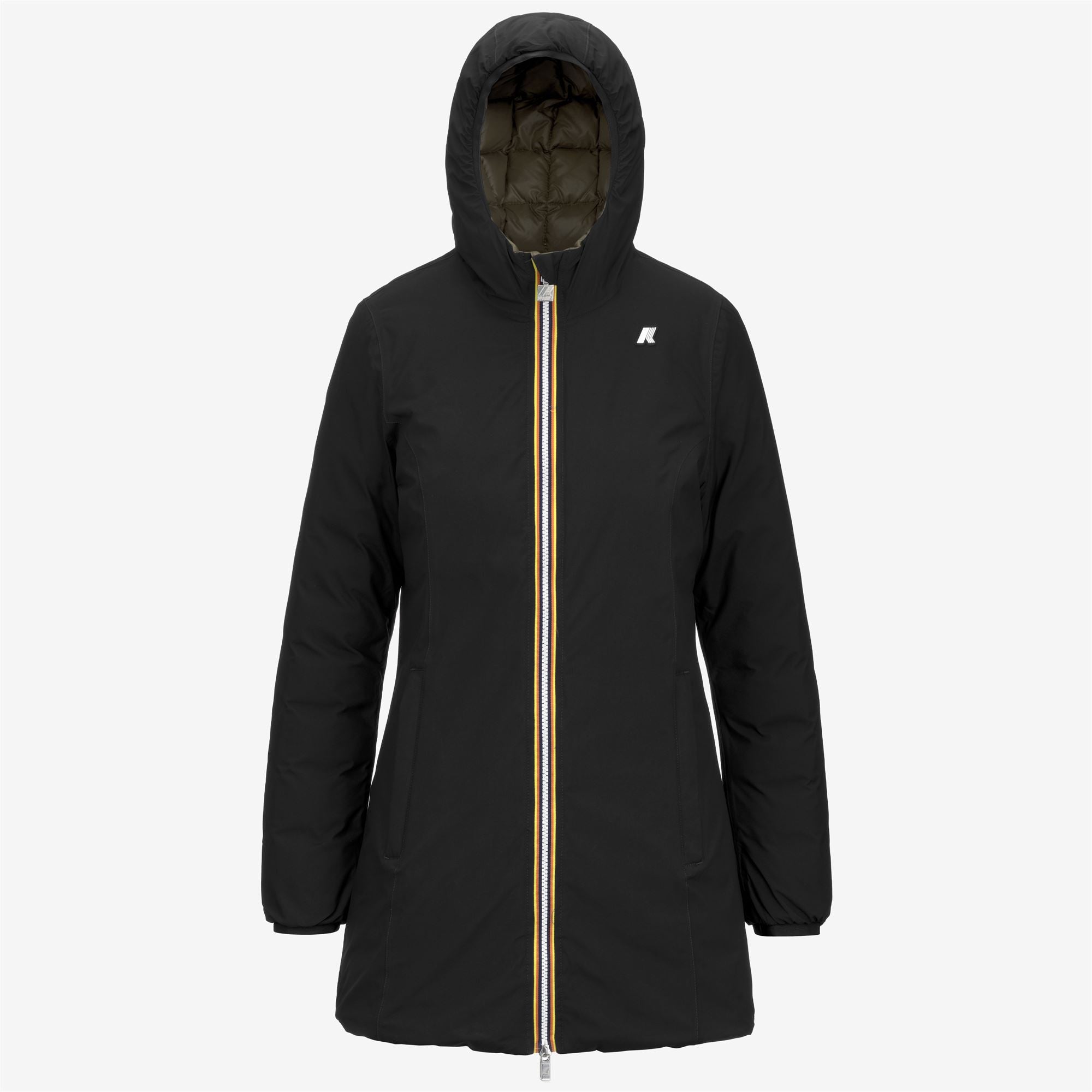 DENISE ST THERMO REVERSIBLE - Jackets - 3/4 LENGTH - Woman - BLACK P-GREEN C