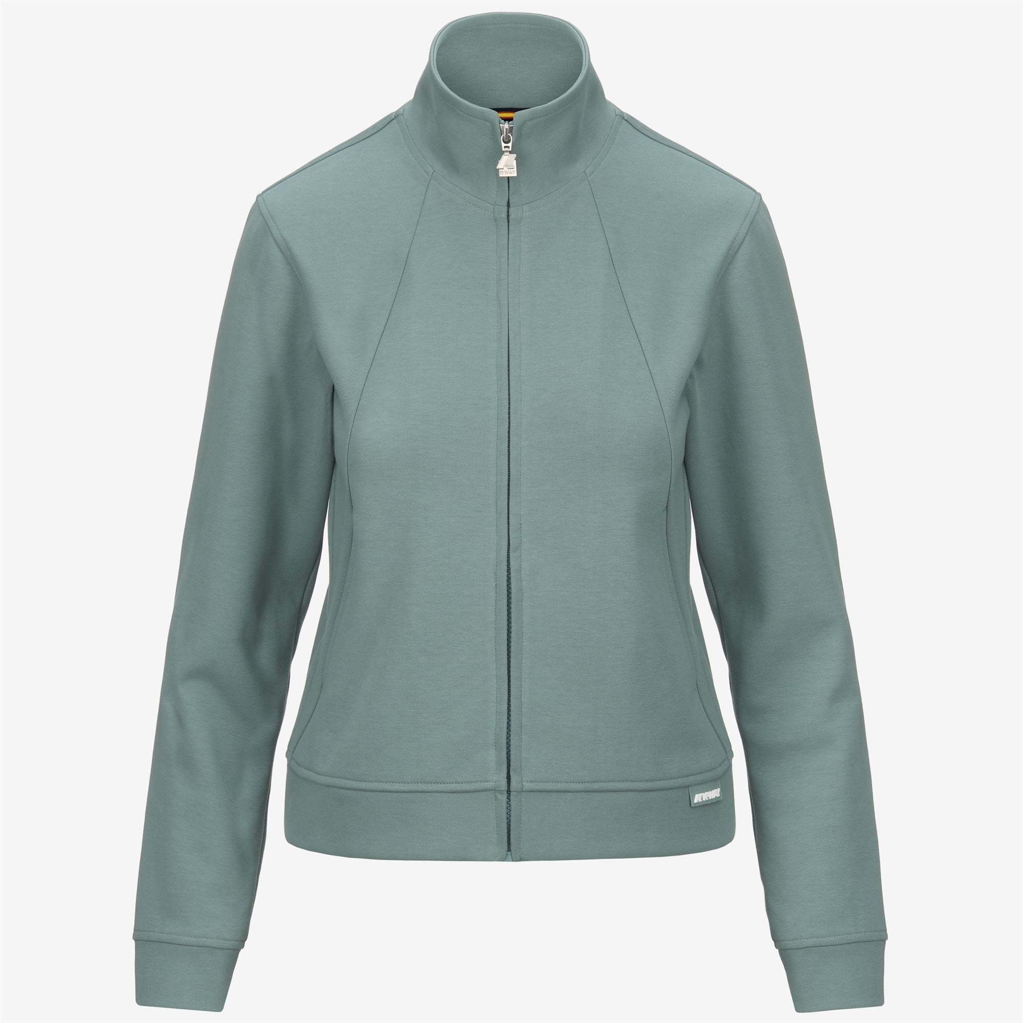 CYRIELLE INTERLOCK - Fleece - Jacket - Woman - GREEN MOLD