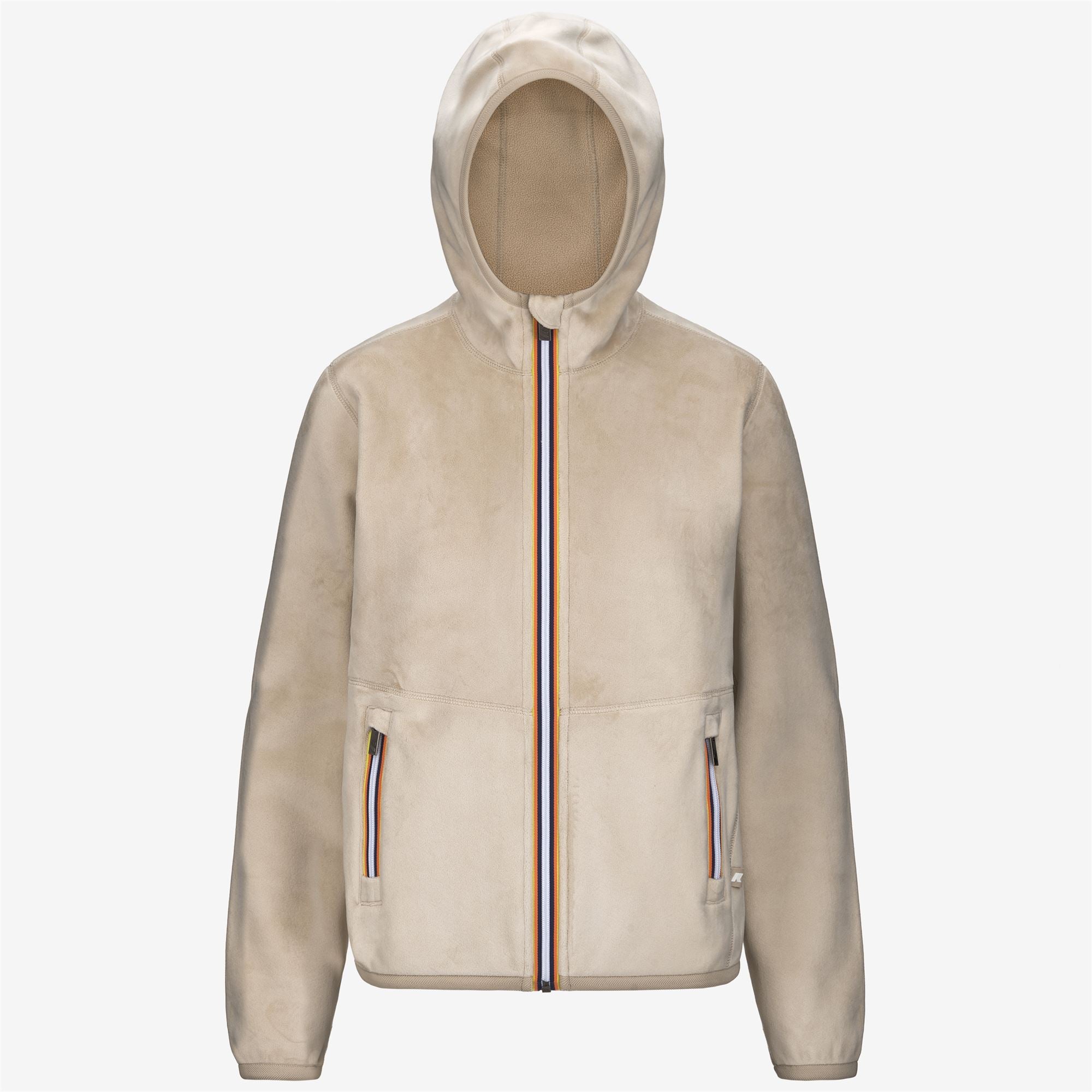 LILY VELOUR POLAR REVERSIBLE - Fleece - Jacket - Woman - BEIGE GREY-BEIGE GREY