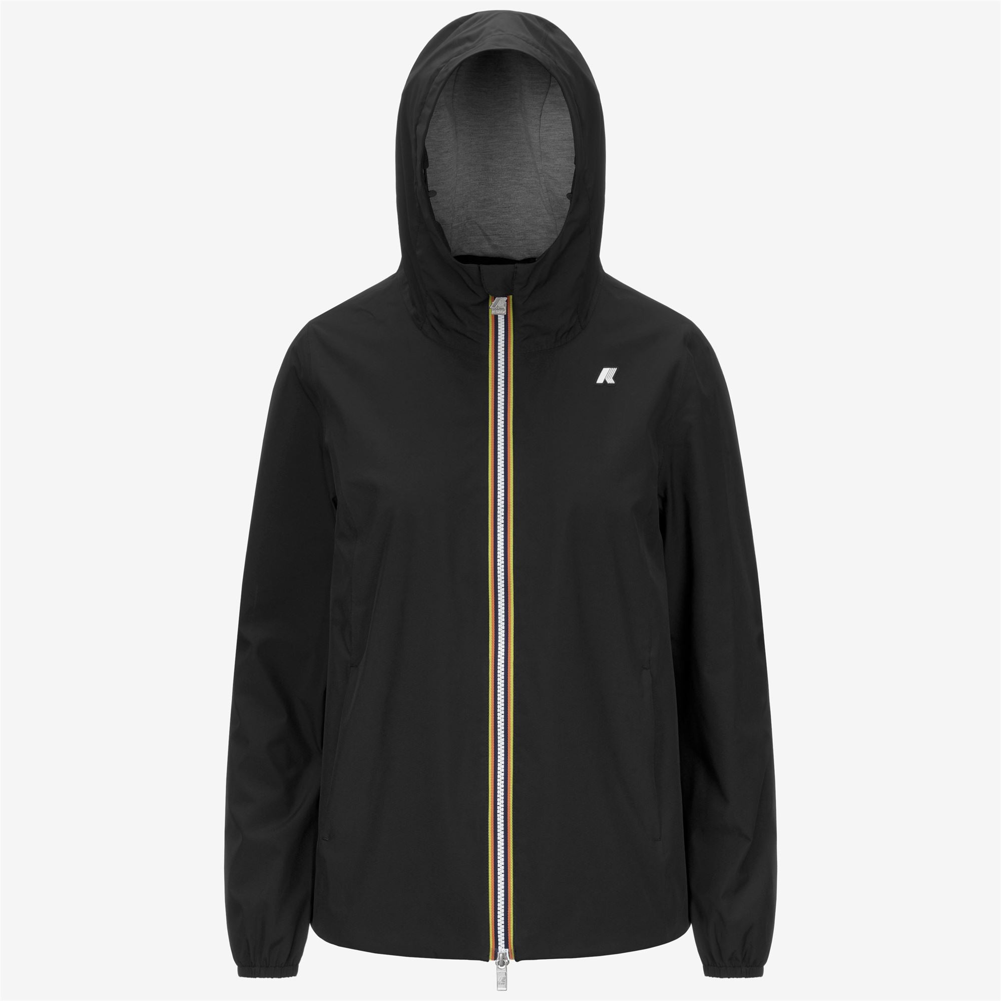 MARGUERITE STRETCH POLY JERSEY - Jackets - Mid - Woman - BLACK PURE