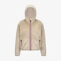 P. LILY VELOUR POLAR REVERSIBLE - Fleece - Jacket - Girl - BEIGE GREY-BEIGE GREY