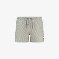 HAZEL MID STRIPES BEACH - Bathing Suits - Swimming Trunks - Man - WHITE-GREEN LICHEN