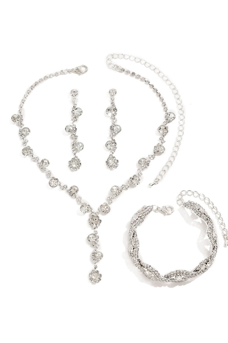 Silver Diamond Jewelry Sets