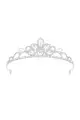 Silver Princess Tiaras with Crystal Decoration