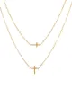 Gold Cross Pendant Necklace