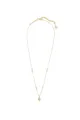 Gold Crystal Pendant Necklace