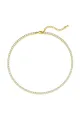 Rhinestone Choker Necklace(Gold,One Size)