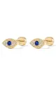 Blue Cubic Zirconia Eye Earring