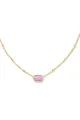 Natural Stone Crystal Pendant Necklace