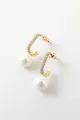 Pearl  Beading Golden Earrings