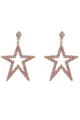 Five-Pointed Star Beaded Earrings