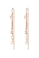 Long Dangle Drop Tassel Star Meteor Earrings