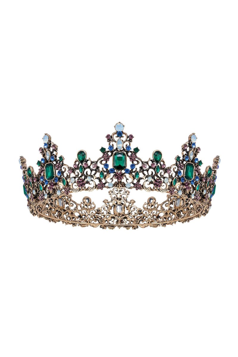 Baroque Colorful Crystal Crown