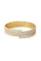 Gold Wrap Cuff MultiLayer Rhinestone Bracelets