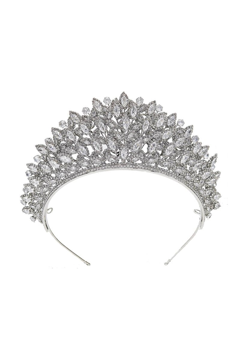 Silver Rheinstone Large Pageant Tiara