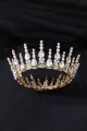 Gold Sparkly Round Crystal Princess Crown