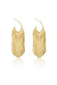 Gold Statement Tassel Long Earrings