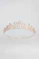 Gold Zirconia Queen Crown