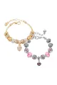 Silver Plated Charm Beaded Bracelets