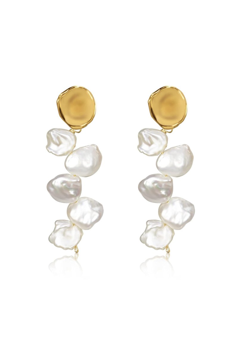 Long Baroque Pearl Earrings Tassel