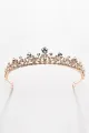 Rose Gold Rhinestone Tiara