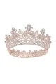 Rose Gold Sparkly Crystal Bridal Crown