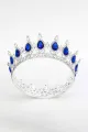 Royal Blue Crystal Baorque Crown