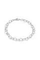 Silver 5mm Heart Link Adjustable Bracelets