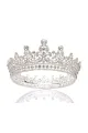 Silver Full Round Crystal Tiaras