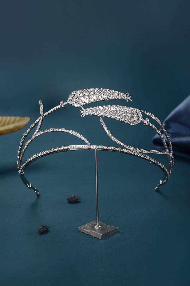 Silver Princess Ears of Wheat Rhinestone Crowns