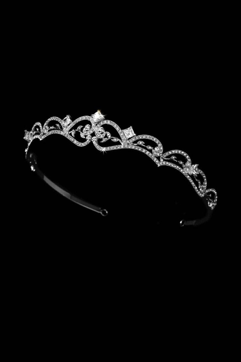 Silver Rheinstone Princess Tiara