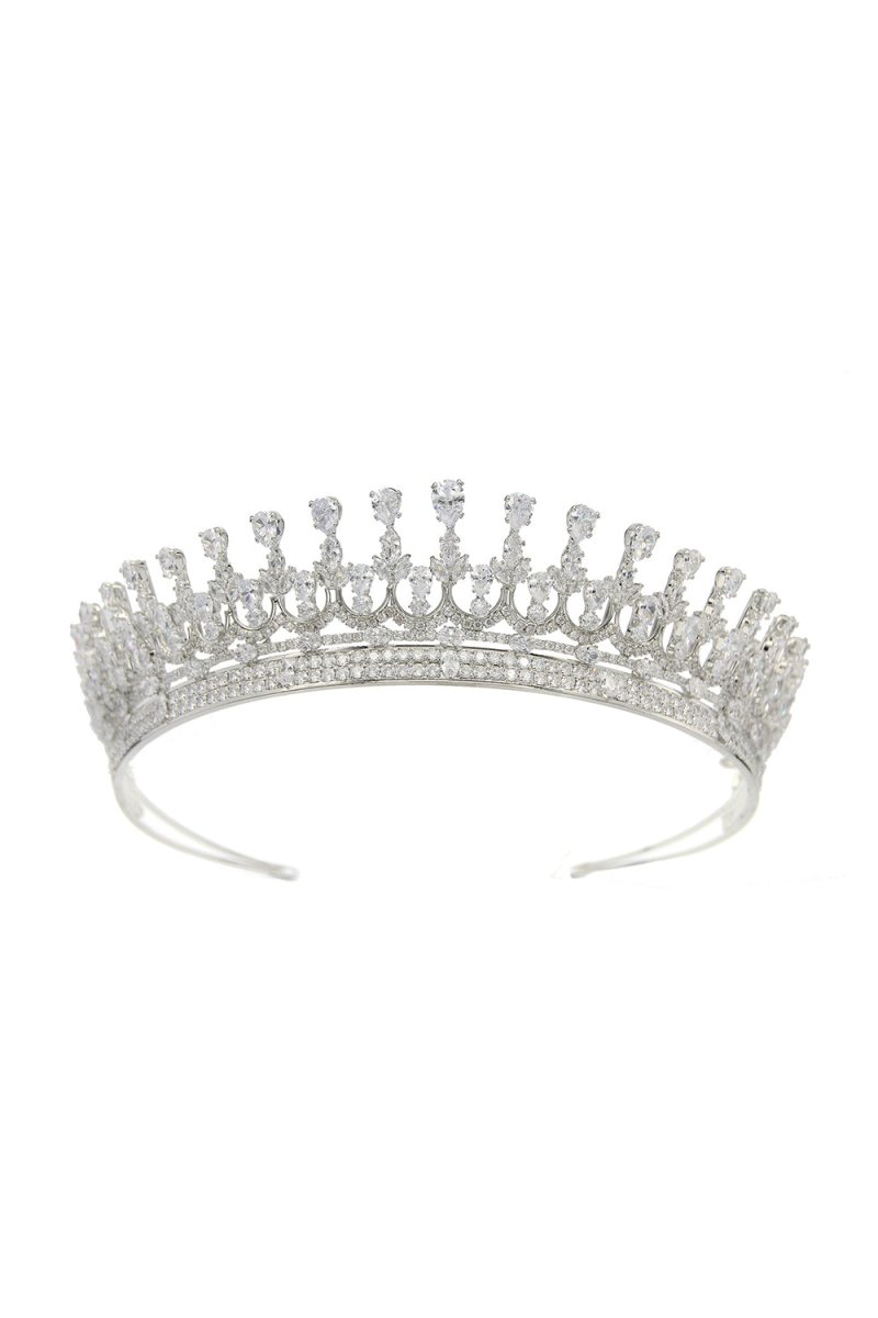 Silver Zirconia Wedding Tiara