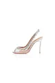 Wedding Shoes Peep Toe Stiletto Heel With Rhinestone Ankle Strap(Silver,US5)