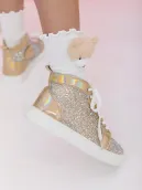 Gold Crystal Hologram Hightops(5.5C (21))