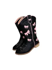 Bow Pink Cowgirl Boots(7C (23))