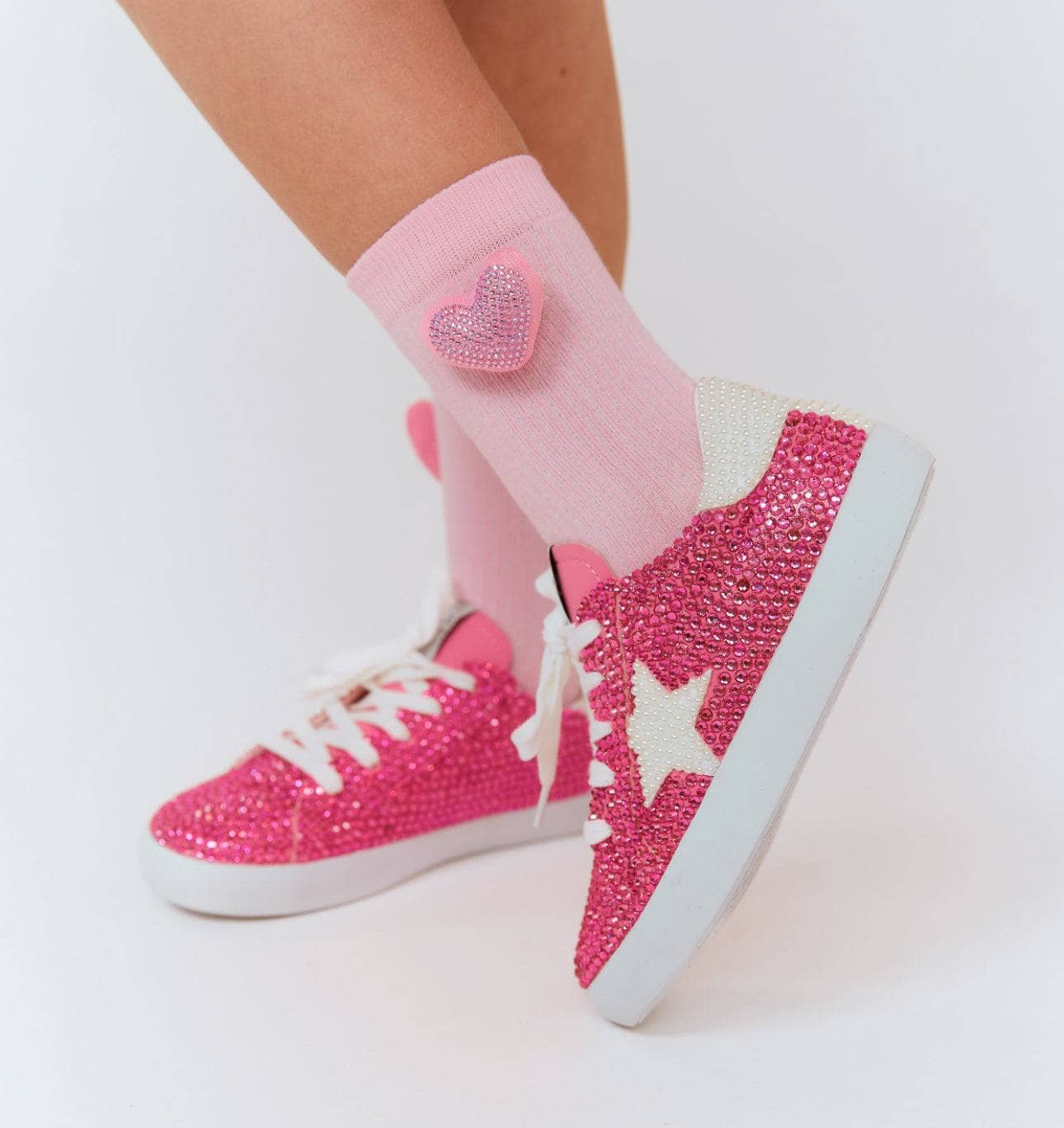 Diamonds and Pearls Sparkle Sneakers(7C (23))