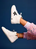 Sherpa Star High Top Sneakers(5.5C (21))