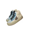 Blue High Top Sherpa Sneaker