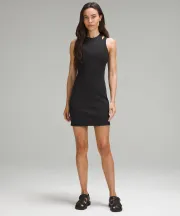 Ribbed Cotton Modal Cut-Out Dress