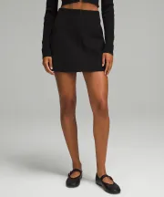 Ribbed-Knit Mini Skirt